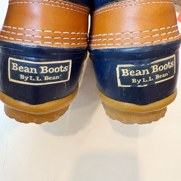 L.L. Bean Boots Duck Boots Navy Blue Waterproof Women’s size 8 - Picture 6 of 8